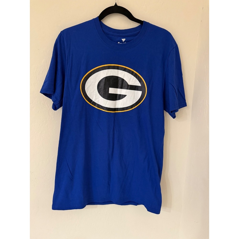 Green Bay Packers Men's Fanatics Blue Logo Shirt -Size Medium-NWOT